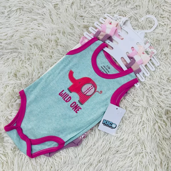 Hagia Singlet Romper - 5 Helai | Saiz 0-3 Bulan | Boy & Girl - Image 38