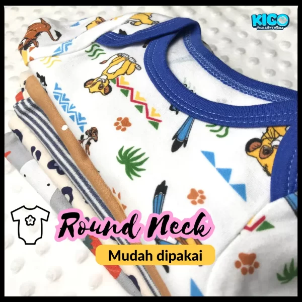 LOLA ROMPER - 5 HELAI | SAIZ 0-3 BULAN | BOY & GIRL - Image 5