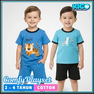 Baju Lengan Pendek + Seluar Pendek